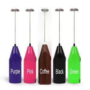 Elektriskt ägg Whisk Cream Mixer Tools Milk Frother rostfritt stål Kaffeblandare Beaters logotyp Anpassa lådan Packad FDA -handhållen JY0334 LL