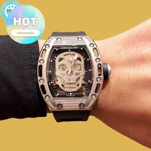 Designer Luxury RM Wrist Watch Mens Mechanics Watch Skull samma multifunktionella ihåliga mekaniska kvinnor RM011