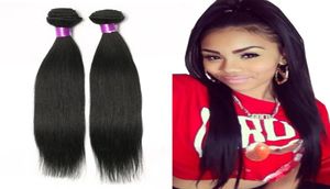 brazilian straight Human hair Extensions virgin Brazilian hair bundles natural black brazilian virgin hair straight weaves straigh6455254