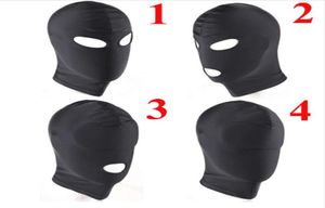 Fetish unisex BDSM cappuccio maschera per il sesso in pelle bendato giochi erotici per adulti poggiatesta Bondage Halloween Gimp giocattoli del sesso per Coup1386986