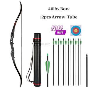 Bogen Pfeil 30-50lbs Professionelle Bogenschießen Recurve Bogen für Jagd Take-down Bogen Outdoor Schießen Sport Bogen Und Mixed Carbon pfeil Set yq240327