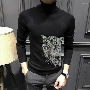 سترات رجال الخريف والشتاء اليرقان سترة فاخرة زوجين متماسكين pulver custom cark cashmere قمم طويلة الأكمام