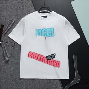 デザイナーヘルスターメンズTシャツ夏カジュアルショートスリーブTシャツ高品質のティートップメンズレディース3DレターモノグラムTシャツシャツアジアサイズM-3XL T6