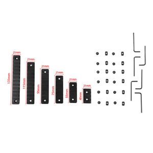 M-Lok Aluminium Alloy Guide Rail 3 5 7 9 11 13 Slots kan kombineras fritt