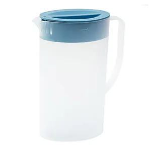 Hip Flasks 2L Plastic Cold Kettle Large Capacity Cool Water Jug Pitcher with Lid Juice Teapot Drinkware Pot Cup Party Supplies