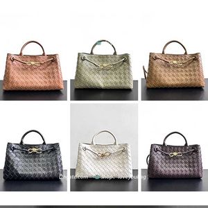 Andiamo Designer Bag Tote Bag bファミリー8ラインバックルオリジナルレザー2024新しい織物の女性用ポータブルシングルショルダークロスボディ公式ドキュメントトートバッグラップトップバッグ