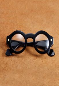 69 OFF Vazrobe Vintage Eyeglasses Frame Male Round Glasses Men Steampunk Fashion Eyewear Reading Spectacles Black Thick Rim 9XPN5727811