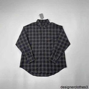 Designer Version BL Home 2024 New Checkered Shirt Trendy and Versatile Loose fit Men's and Women's Same Style Shirt DPLV