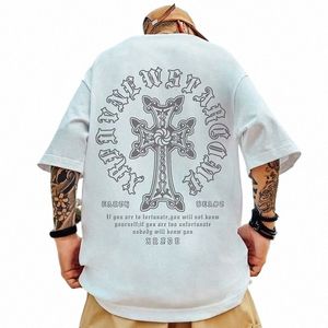 Sommer Neue Casual Lose T-shirt Kurzarm Männer Fi Lose Druck Große 8XL Hip Hop Paar Tragen Halbe Hülse cott Top n23x #