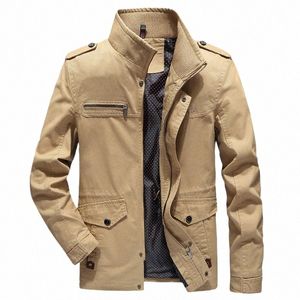 мужские повседневные куртки сплошной цвет с несколькими карманами весна осень ветровка мужские пальто Wed Pure Cott уличные пальто верхняя одежда R15R #