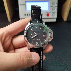 남성의 고급 시계 기계식 손목 시계 Panerrais 다기능 디자이너 시계 고품질 사파이어 대형 직경 시계 9i00
