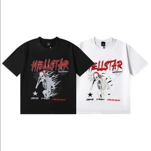 T-shirt da uomo Marchio europeo americano Camicia Hellstar Street youth ins retrò pullover hip hop uomo donna manica corta lettera stampa designer top manica corta di lusso M-3XL