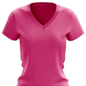 Damskie koszulka z krótkim rękawem swobodny zwyczaj zwyczajowy od pracy domowej roboty na siłowni i bawełniana koszula poliestrowa koszula