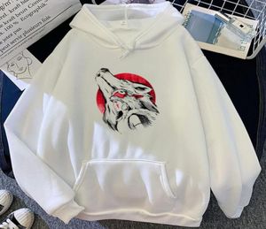 Men039s Hoodies Sweatshirts Prinzessin Mononoke Japanische Anime Mode Neuheit Stil Wolf Langarm Harajuku Übergroßen Frauen 9117933