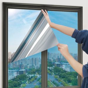 Filmer 5 M 1 Rollglasklistermärke Isolering Film klistermärken Cellofan Blackout Window Film Home and Decoration Adhesive Decor Garden