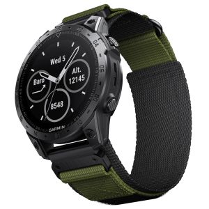 Accessori uhgbsd Cinturino tattico in NyloN per esterni QuickFit 26mm per cinturino per orologio solare Garmin Fenix 7X 6X 5X Plus/Quatix/2/Enduro 2/Instinct 2X