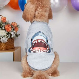 1pc Breathable Shark Graphic Pet Tee Dogs Cats - Perfect for Summer Parties and Outdoor Activities