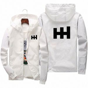 2024 남자 봄과 가을 뉴 HH 피 윈드 방송 재킷 남자 야외 하이킹 캠 레저 스포츠 럭셔리 브랜드 재킷 f01p#