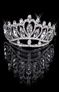 Tiaras de cabelo em estoque barato 2020 diamante strass casamento coroa faixa de cabelo tiara nupcial baile de formatura joias de noite headpieces 180252691707