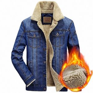 L-6xl Winter Denim Men Men Windbreaker Runę Grube ciepłe męskie kurtki jeansy dżinsy płaszcza męskie multi-pockets Cowboy Clothing F4Q7#