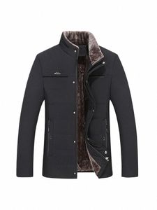 2023 Winter Jacket Men Cott Padded Warm Loose Tjockning Parka Coat Casure Corduroy Male Jacket Herrkläder Varma päls krage 01CN#