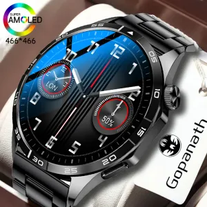 Watches 2023 Huawei için Yeni Xiaomi GT4 Pro Smart Watch Men NFC GPS Tracker Tam Dokunmatik Ekran Kalp Hızı Bluetooth Çağrı Akıllı Saat Saati