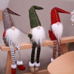 人形スウェーデンのgnome愛らしいかわいい顔のない名言ハングレッグクリスマス装飾ギフトとパーティーのためのぬいぐるみ人形FY4293 1018