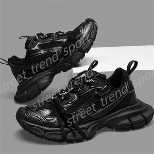 Дизайнерские женские мужские повседневные кроссовки Track 3 3.0 со светодиодной подсветкой, кожаные кроссовки Gomma, нейлоновые кроссовки на платформе с принтом, мужские легкие туфли P37