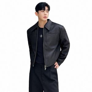 Luzhen 2024 New Fi Korean Elegant Short Jacket Men's High Quality Trendy Solid Color Outerwear Free Ship LZ1112 D9JE＃