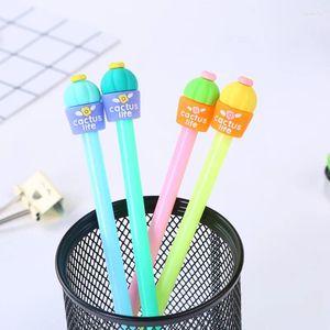 PCS Creative Cute Cactus Neutral Pen Student Office STATIONERY PISTONTURY Prezent Wholesale Kawaii School Supplies