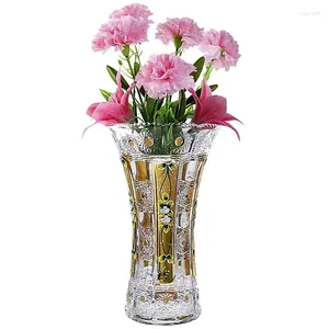 Vases Modern Glass Plants Vase Transparent Vintage Luxury Floor Large Pots Aesthetic Live Room Terrarium Floreros Korean Decor