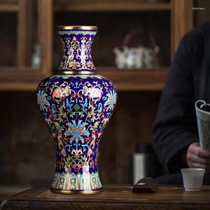 Wazony jingdezhen ceramiczny wazon kwiatowy zabytkowe doniczki do roślin dla roślin chińskie wystrój domu