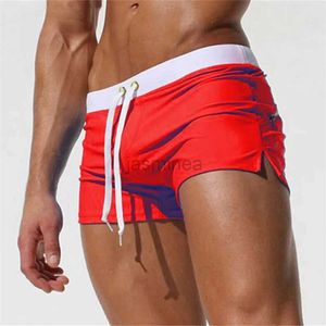 Męskie stroje kąpielowe 2024 Summer Szybkie mężczyzn Mężczyźni Swimsut Maillot de Bain Boy Swits Bokser Shorts Swim Trunks Surf Surf Banadores Mayo Sungas 24327