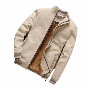 fleece Bomber Jacket Casual Windbreaker Jacket Coat Men Cargo Fi Men winter New Hot Outwear m Slim Military Jacket Mens y98Z#