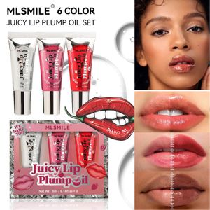 3 pçs/set Lábio Mel Transparente Rolling Ball Lip Oil Estudante Geléia de Cristal Hidratante Vidro Lip Glaze Maquiagem Batom Plumper