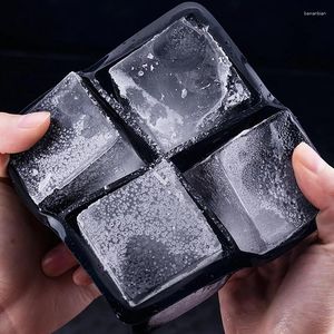 Baking Moulds Large Ice Molds Food Grade Silicone Block Mold Reusable Square Shaped DIY Mould Kitchen Bar Whiskey Wine Tray Maker