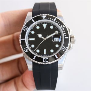 Blacken Montre de Luxe Mens Watches 40mm 2836 أو 3135 حركة ميكانيكية أوتوماتيكية Cerachrom Circle 904L Steel Luxury Watchwatches Relojes