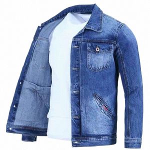 Denimjackor man Autumn Butt Jeans Coat For Men Light Joker Fi till lägsta pris Löst koreanska populära klädkläder Ny 11nf#