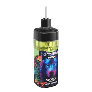 Orijinal Tastefog Mega 12K Puflar Tek Kullanımlık Vape 2% 15ml Puff 12000 Tek Kullanımlık E Sigara Vape Kalem Toptan