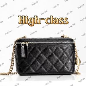 10a lustro wysokiej jakości designerka torba makijażowa 17 cm regulacja miłosna klamra skórzana skórzana metalowa klamra luksusowa torebka Matelasse Torby Crossbody Fashion