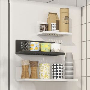 Organisation Magnetisk kylskåpsarrangör Shelf Kitchen Spice Storage Rack Home Organisation och förvaring Hållbar magnetisk hylla