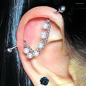 Studörhängen 1,2 mm dingle industriell piercing rostfritt stål lob mujer 0,8 mm bar blommaörängar för öron öronningar pierc