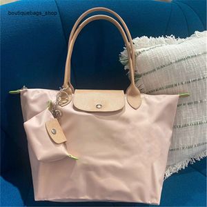 حقيبة الكتف العلامة التجارية للسيدات Longxiang Nylon Bag Bag المحمولة ذات السعة الكبيرة ذات السعة الكبيرة