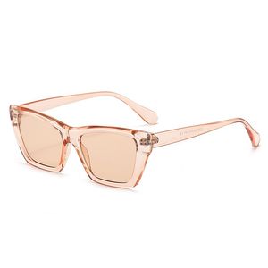 occhiali da sole firmati da uomo occhiali da sole da donna Occhiali da sole di lusso di marca Estate semplice Occhiali da sole casual da strada per foto con montatura quadrata Cornice per occhiali per PC 2255 rosa