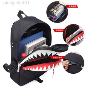 Projektant Spraygrounds Plecak Lumoinous Plecak Mens Shark USB Plecak student School Baga Osobowość Moda Guangzhou