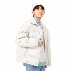 Semir Down Jacket 남자 느슨한 격자 무늬 인쇄 2021 겨울 새로운 잘 생긴 스탠드 칼라 따뜻한 재킷 S611#