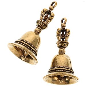 Party Supplies 2 Pcs Ring Chime DIY Chain Hanging Brass Bells Copper Pendant Hand Shake Ornaments Decorations Pendants Baby
