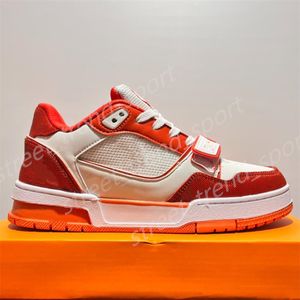 2024 new Hot printing Luxury sneakers men women casual shoes lovers grey orange red training shoe White trainer wild low-top skate platform classic 36-45 P37