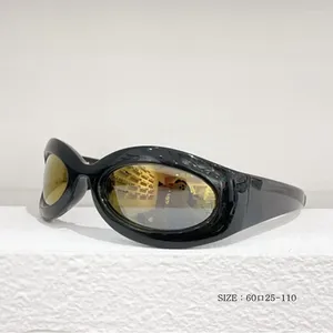 Sonnenbrille Frauen 2024 Mode Designer Großen Rahmen Männer Sonnenbrille Trendy Oval Unisex Outdoor Shades Fahren Brillen