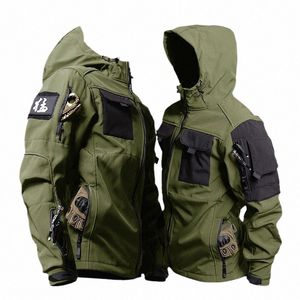 Мужская тактическая ветровка куртка Beetle Invader Tactics Soft Shell Charge Tactics Jacket Водонепроницаемая куртка из кожи акулы j8Px#